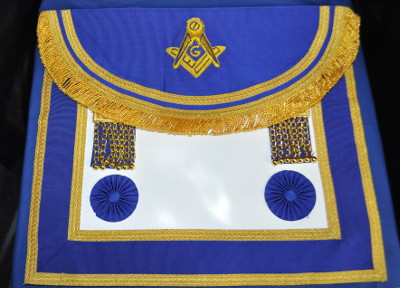 Craft Master Masons Apron - Royal Blue (Scottish) - Click Image to Close